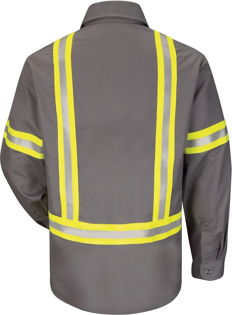 Bulwark Men's Midweight FR Enhanced Visibility Uniform Shirt