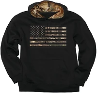Buck Wear Men's Camo Stars & Stripes Hoodie