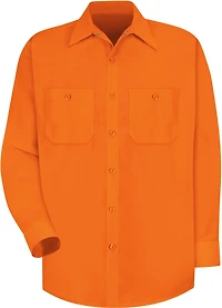 Red Kap Men's Enhanced Visibility Solid Long Sleeve Work Shirt