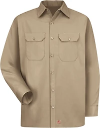 Red Kap Men's Utility Uniform Long Sleeve Shirt