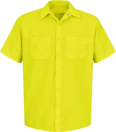Red Kap Men's Enhanced Visibility Short Sleeve Work Shirt