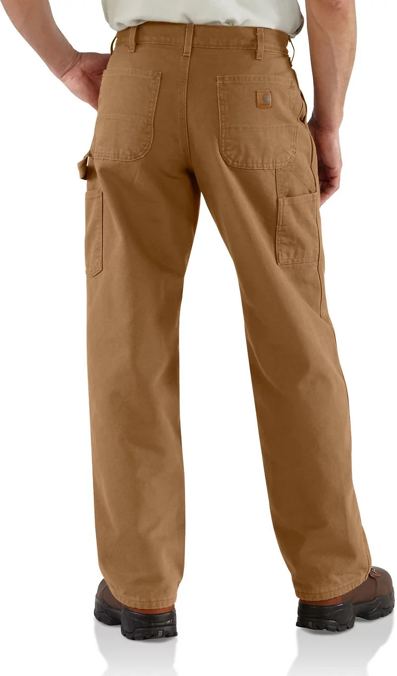 Carhartt Men's Flannel-Lined Wash Duck Dungaree Jeans