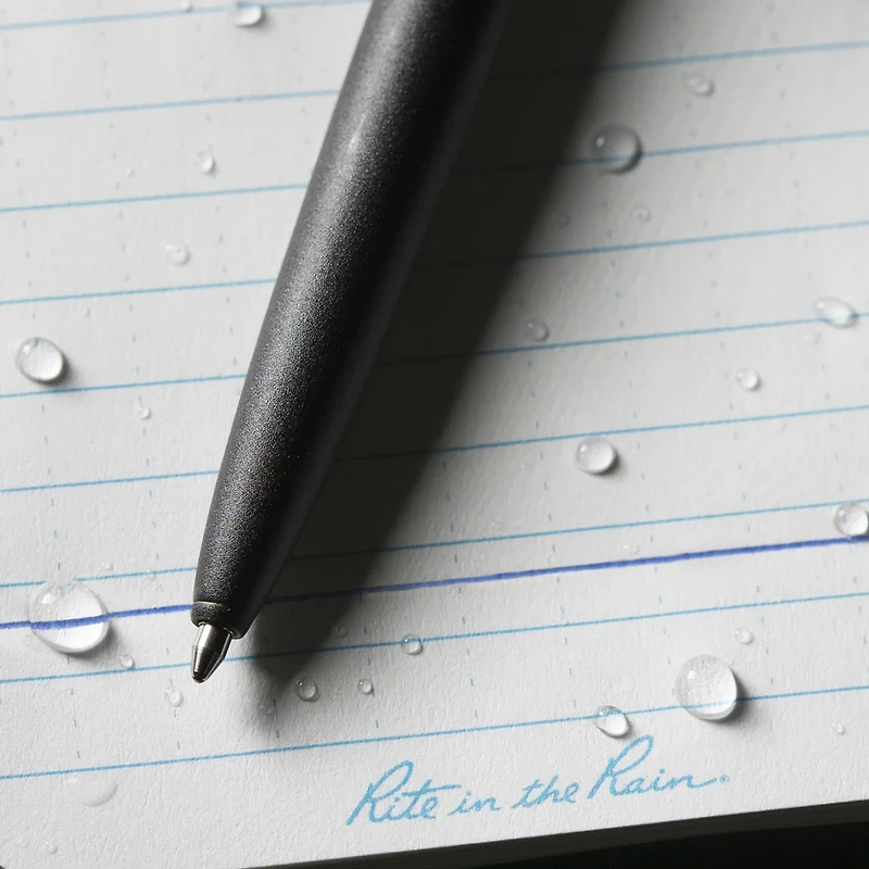 Rite in the Rain Weatherproof All-Weather Metal Pressurized Black Metal Clicker Pen Black Ink