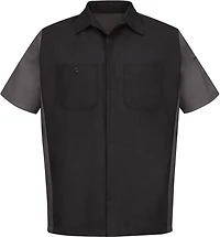 Red Kap Men's 2-Tone Crew Short Sleeve Touchtex Shirt"
