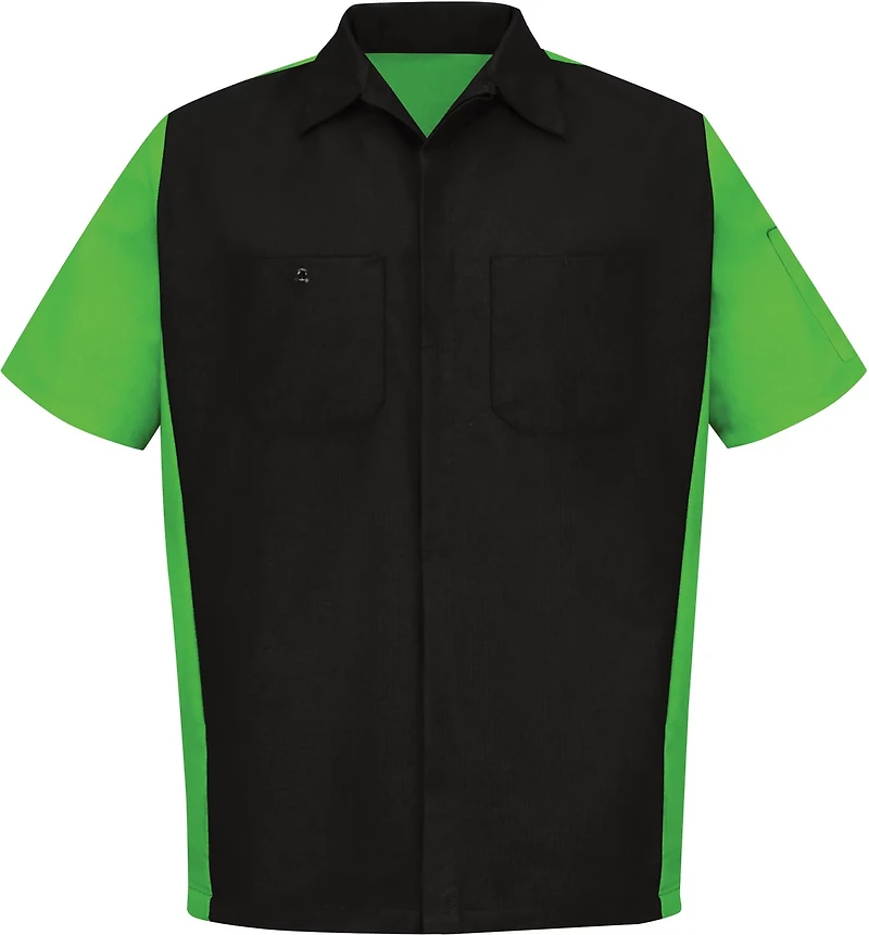 Red Kap Men's 2-Tone Crew Short Sleeve Shirt