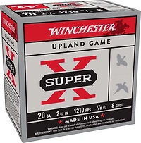 Winchester Super-X Lead Shot Dove & Game Load 20 Gauge 8 Shot Shotshells
