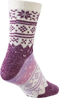 Magellan Outdoors Women's Lodge Snowflake Ombre Crew Socks