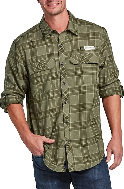 Magellan Outdoors Men's Barton Creek Outdoor Plaid Long Sleeve Shirt