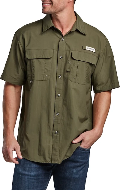 Magellan Outdoors Men's Laguna Madre Solid Short Sleeve Fishing Shirt