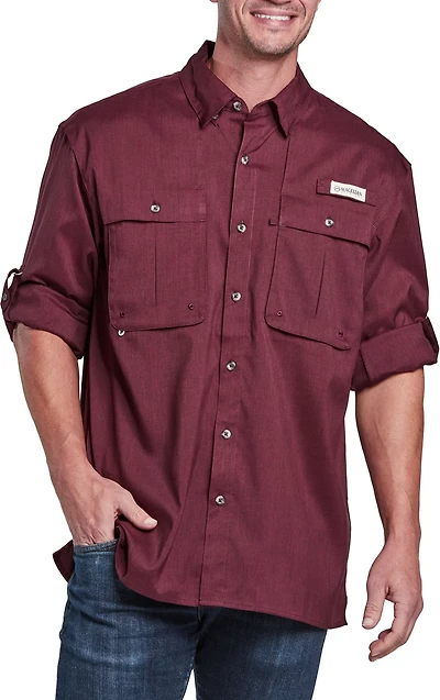 Magellan Outdoors Men's Aransas Pass Heather Long Sleeve Fishing Shirt