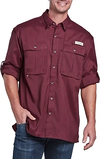 Magellan Outdoors Men's Aransas Pass Heather Long Sleeve Fishing Shirt