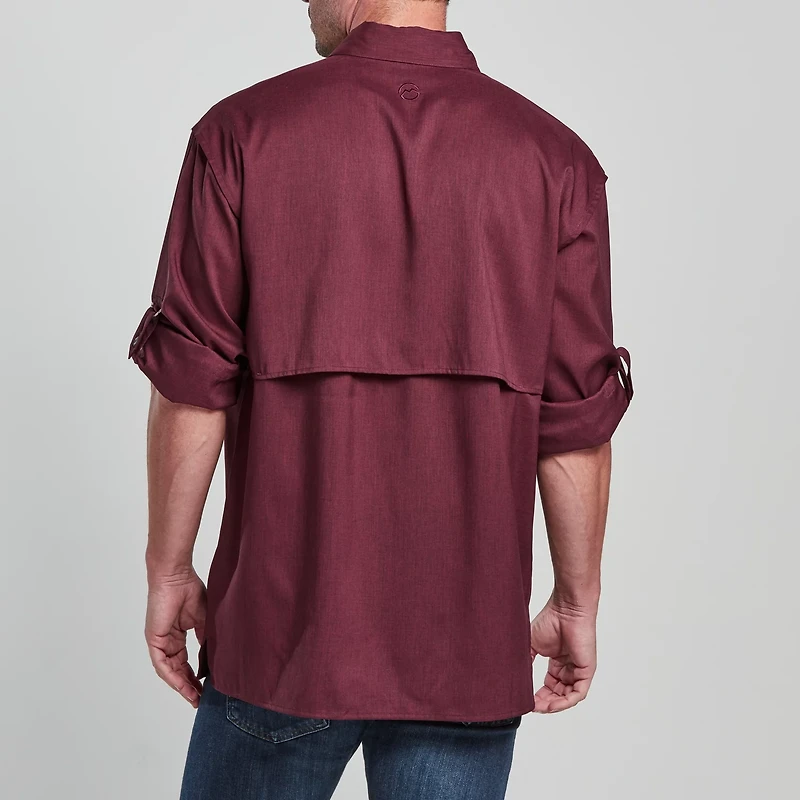 Magellan Outdoors Men's Aransas Pass Heather Long Sleeve Fishing Shirt