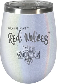 Great American Products Arkansas State University 10 oz Opal Blush Wine Tumbler