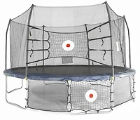 Skywalker Trampolines 15 ft Oval Trampoline with Kickback, Bounce and Navy Spring Pad