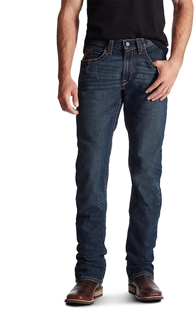 Ariat Men's Rebar M5 Slim DuraStretch Edge Stackable Straight Leg Jeans