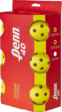 PENN 40 Outdoor Pickleballs 6-Pack
