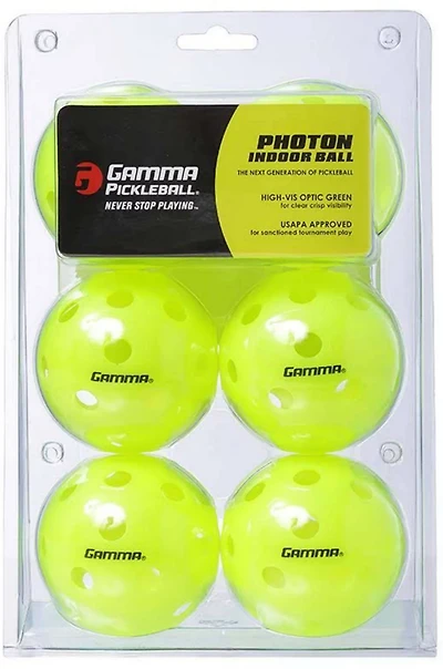 Gamma Photon Indoor Pickleballs 6-Pack