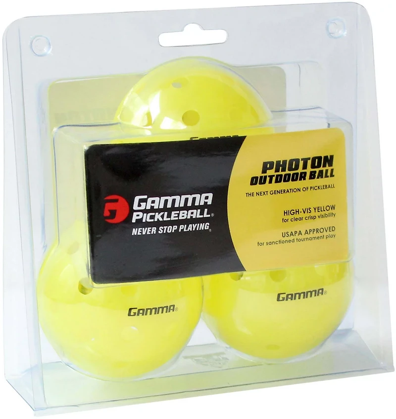 Gamma Photon Outdoor Pickleballs 3-Pack