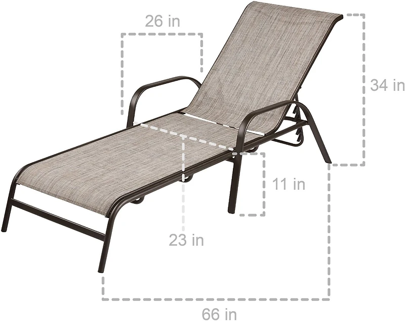 Mosaic Stack Chaise Lounge Chair
