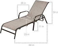 Mosaic Stack Chaise Lounge Chair
