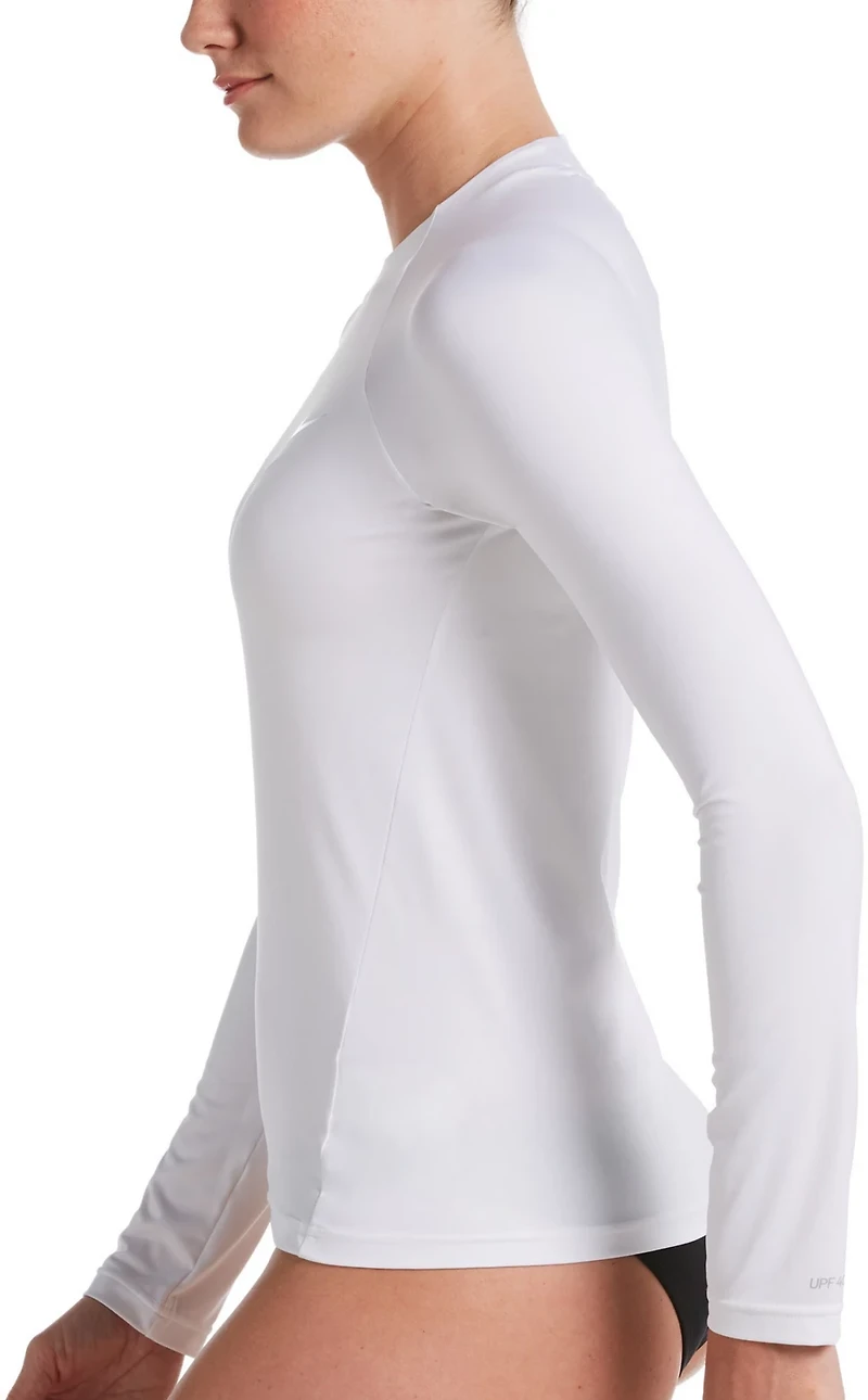 Nike Women's Essential Long Sleeve Hydroguard Rash Guard