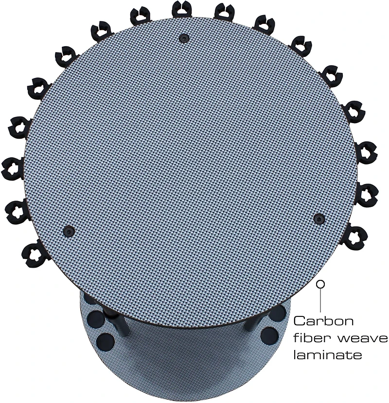 Rush Creek 17-Rod Round Spinning Storage Rack