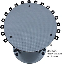 Rush Creek 17-Rod Round Spinning Storage Rack