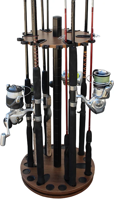 Rush Creek 24-Rod Round Spinning Rack