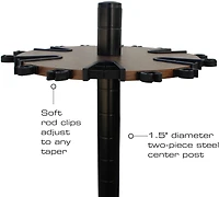 Rush Creek 24-Rod Round Spinning Rack