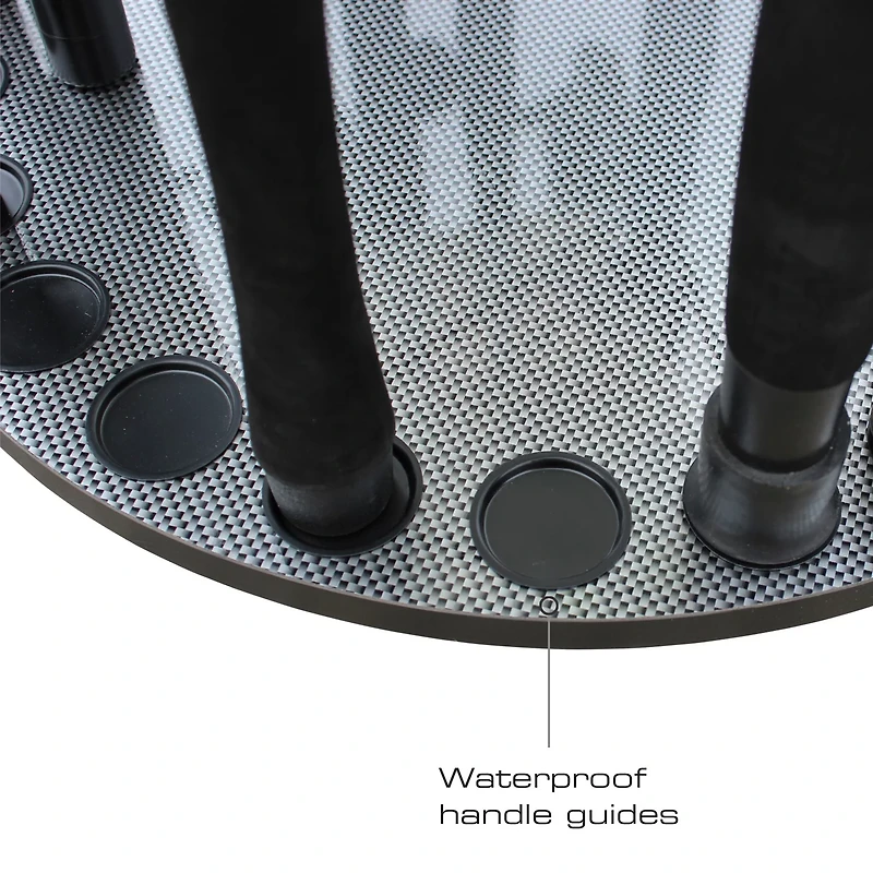 Rush Creek 17-Rod Round Spinning Storage Rack