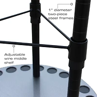 Rush Creek 17-Rod Round Spinning Storage Rack