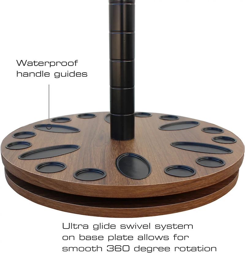 Rush Creek 24-Rod Round Spinning Rack