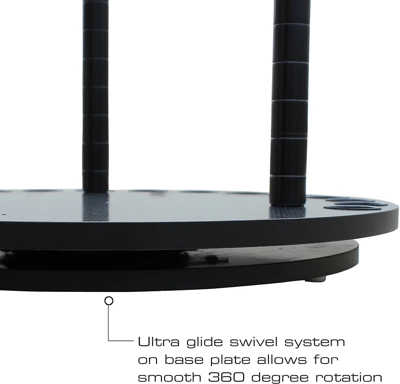 Rush Creek 17-Rod Round Spinning Storage Rack