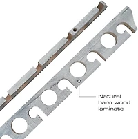 Rush Creek Barn Wood 2-in-1 Wall and Ceiling 11-Rod Rack