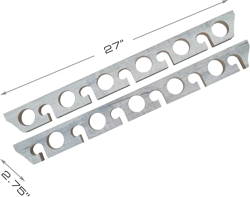 Rush Creek Barn Wood 2-in-1 Wall and Ceiling 11-Rod Rack