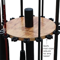 Rush Creek American Cherry 16-Rod Round Rack