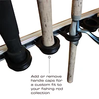 Rush Creek 3-in-1 Aluminum Modular 10-Rod Wall and Ceiling Rack