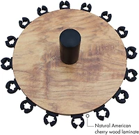 Rush Creek American Cherry 16-Rod Round Rack