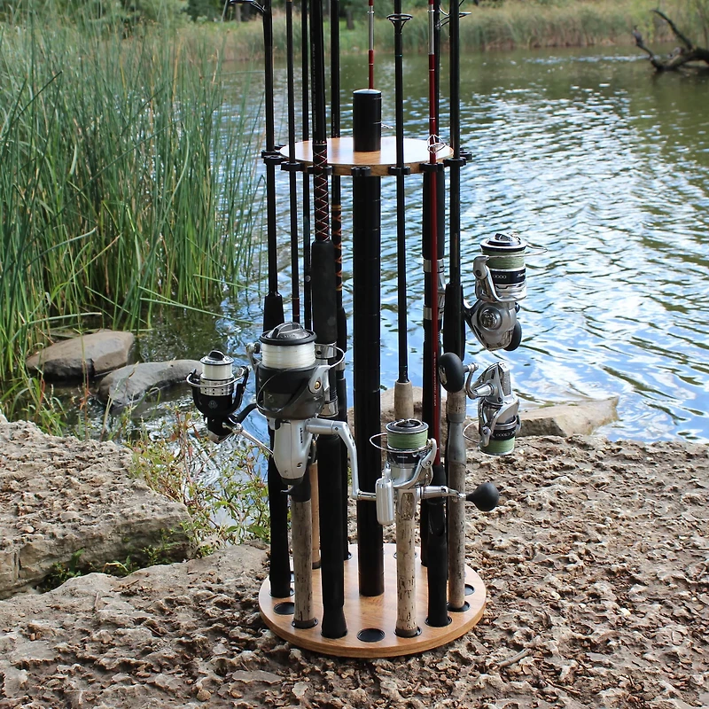 Rush Creek American Cherry 16-Rod Round Rack