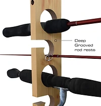 2-Piece 3-in1 11-Rod Wall or Ceiling Rod Rack