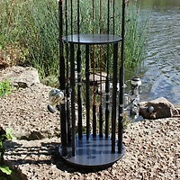 Rush Creek 17-Rod Round Spinning Storage Rack