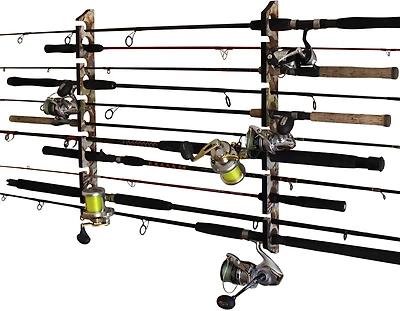 Rush Creek 2-Piece 2-In-1 Wall and Ceiling 11-Rod Rack