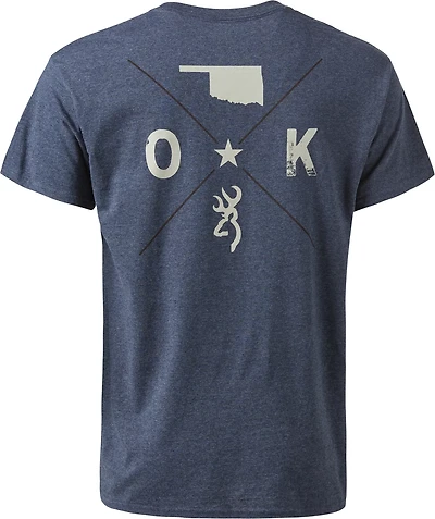 Browning Men's State Pride Oklahoma 4 Square Graphic T-shirt