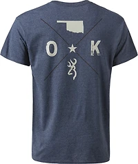 Browning Men's State Pride Oklahoma 4 Square Graphic T-shirt