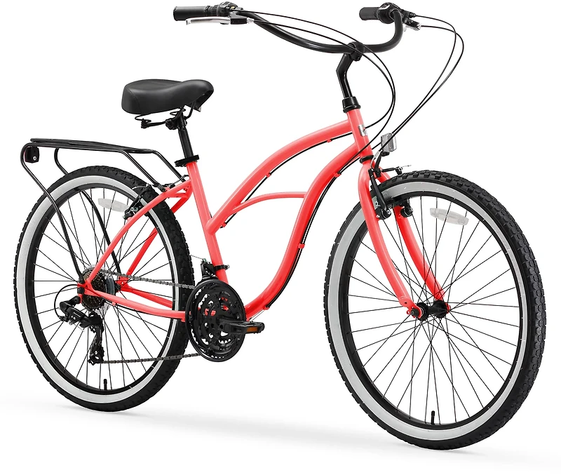 sixthreezero Women's Around the Block 26 in 21-Speed Beach Cruiser Bike