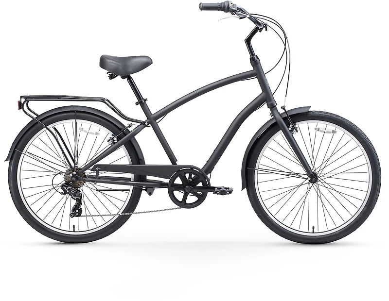 sixthreezero Men's EVRYjourney Steel 26" 7-Speed Classic Hybrid Cruiser Bike