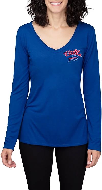 College Concept Women's Buffalo Bills Side Marathon Long Sleeve Top