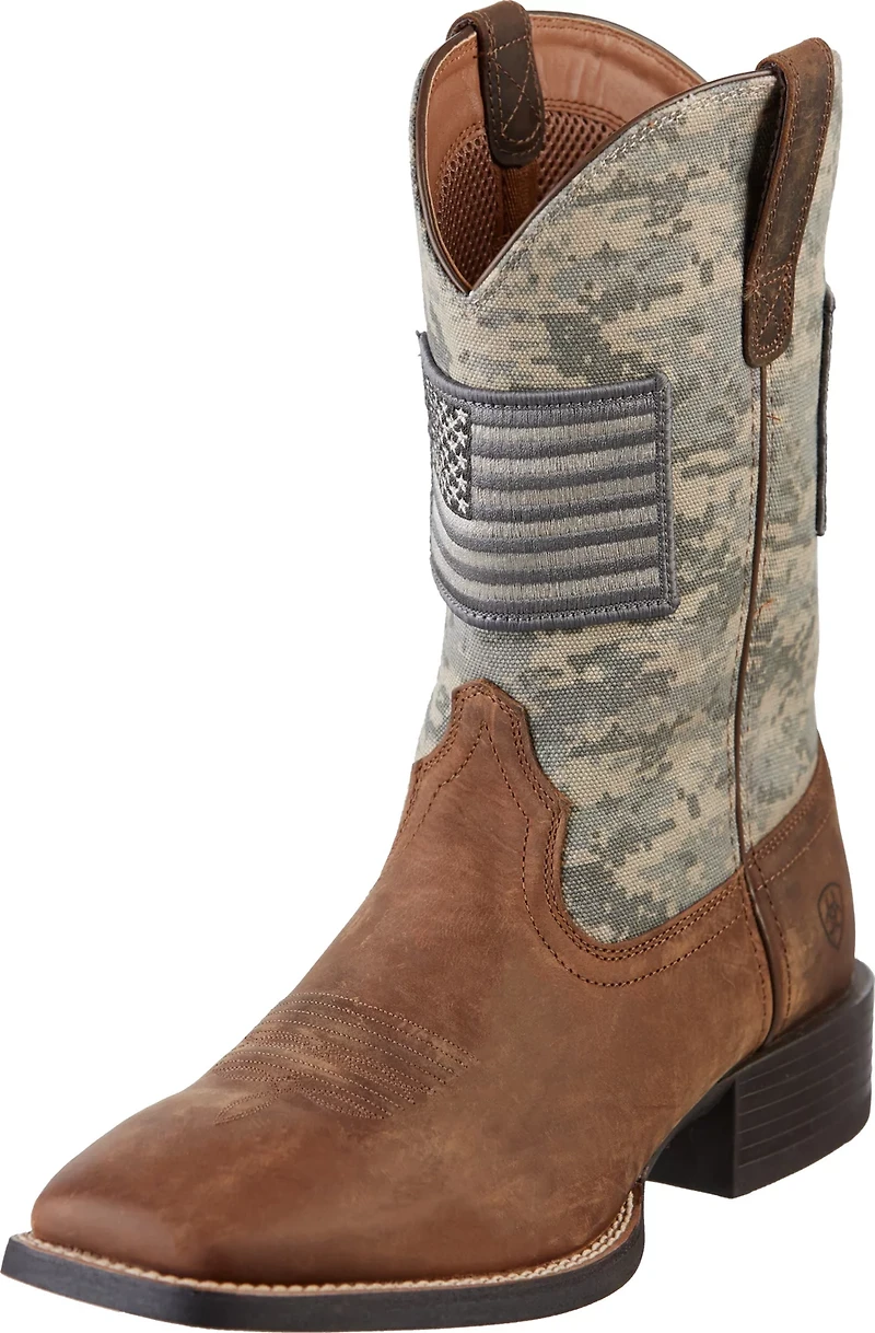 Ariat Men's Sport Patriot Camo Western Boots