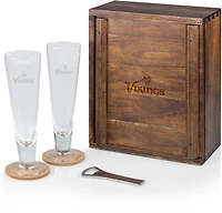 Picnic Time Minnesota Vikings Pilsner Glass Gift Set