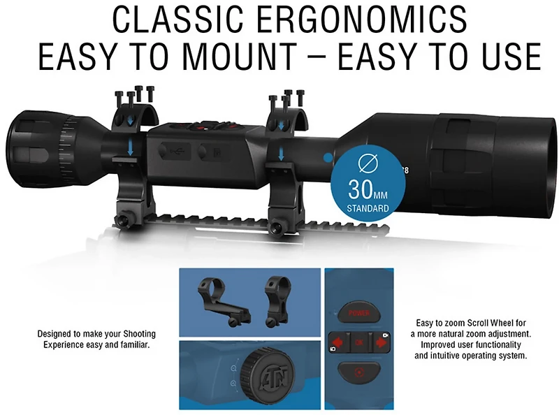 ATN Thor 4 640 HD 2.5 - 25 x 50 Thermal Riflescope
